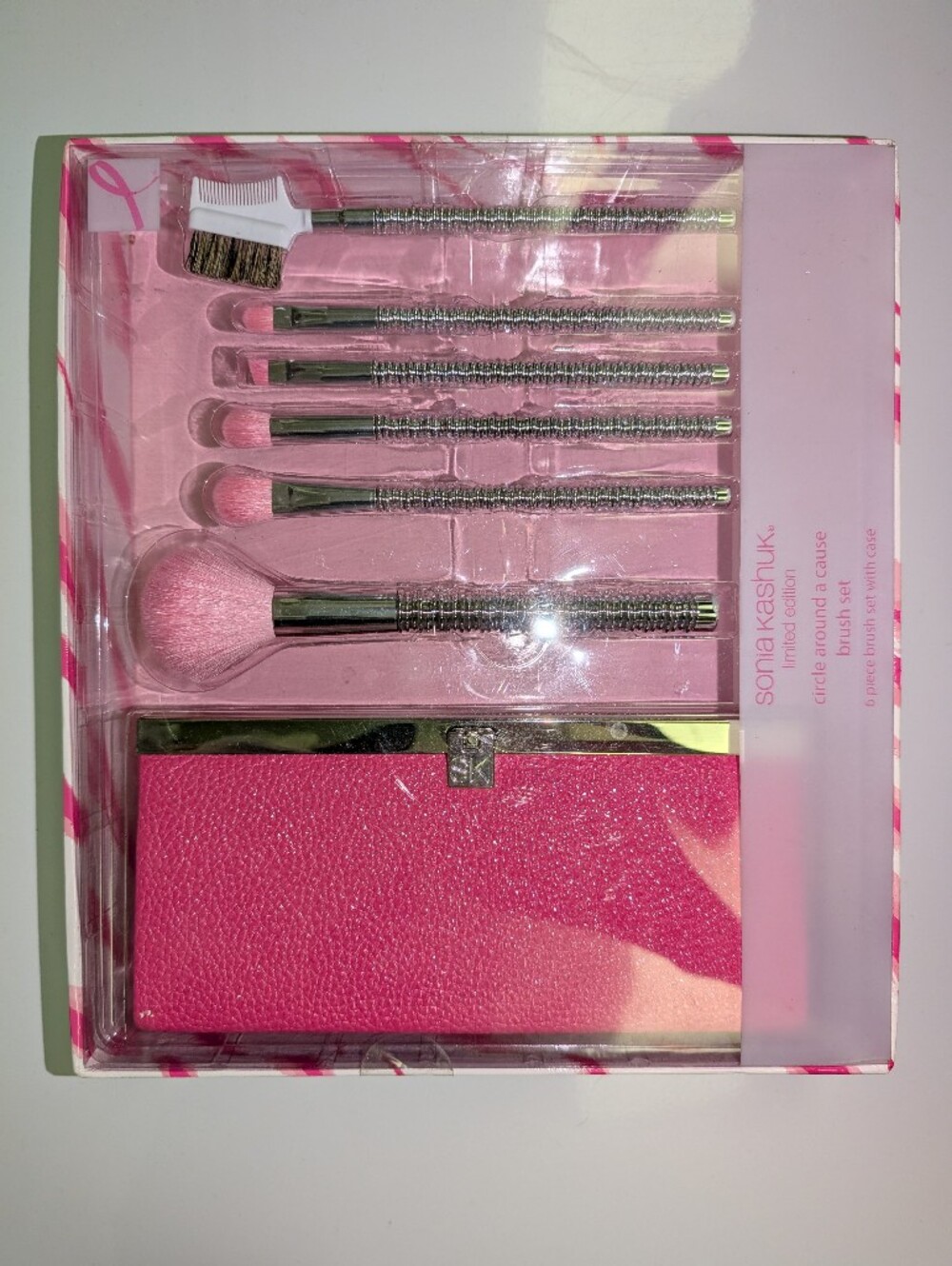 Sonia Kashuk pink brush set
